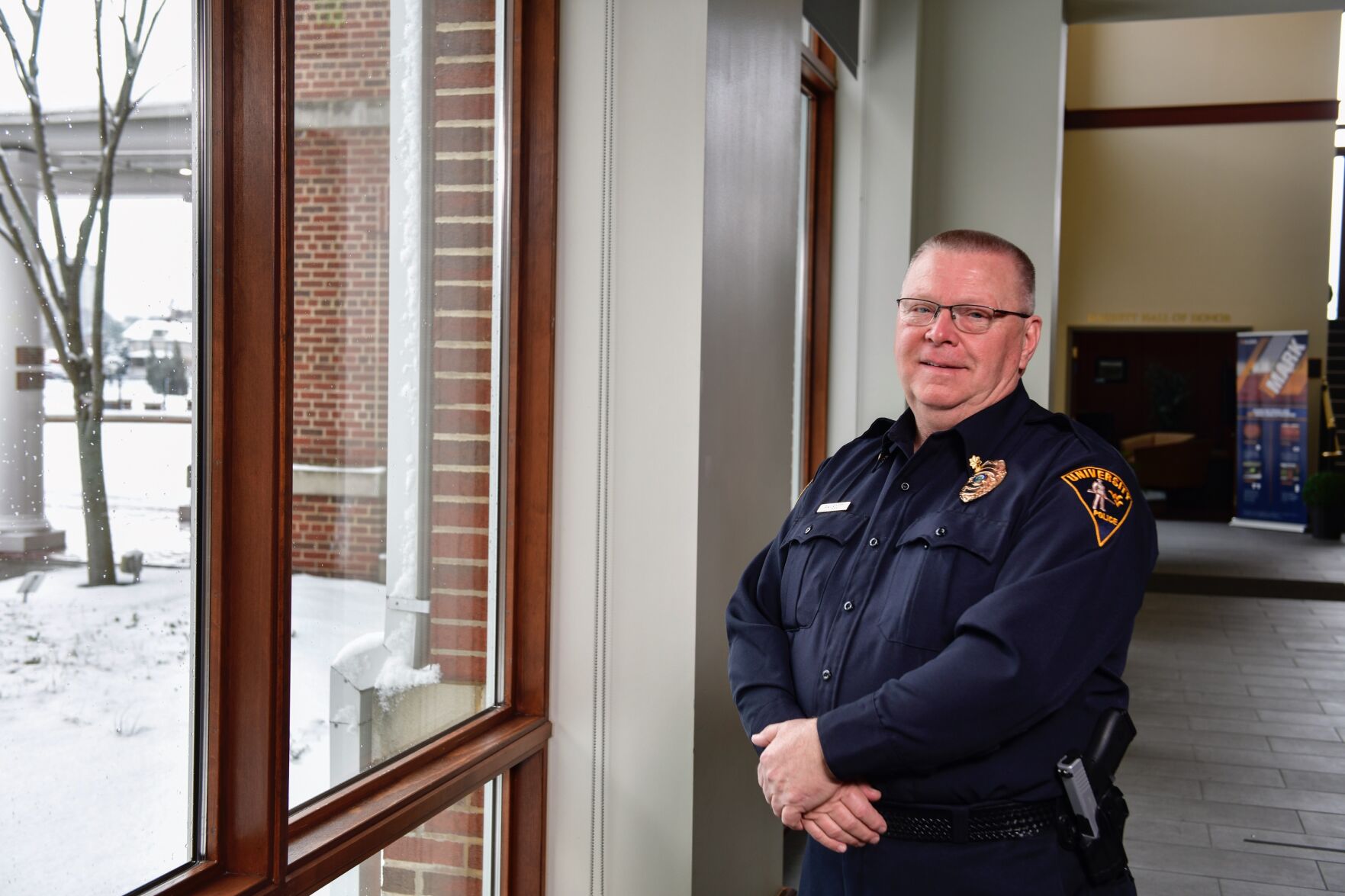 Deputy WVU police chief Phil Scott poses for a photo.
